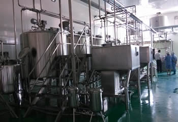 Milk beverage production line